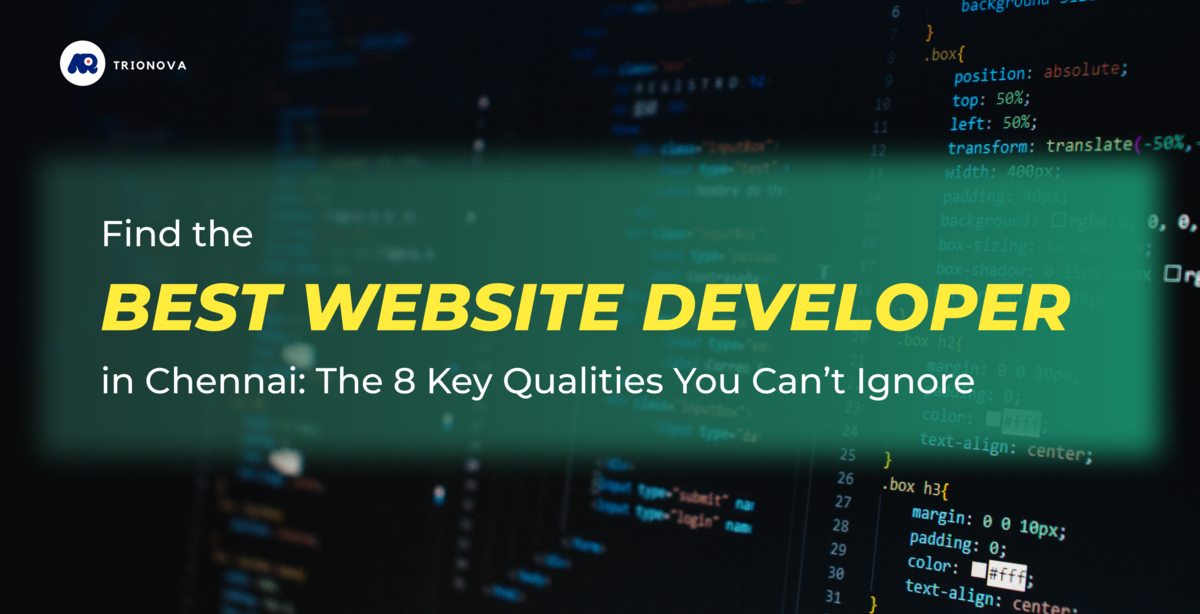 Best Website Developer in Chennai