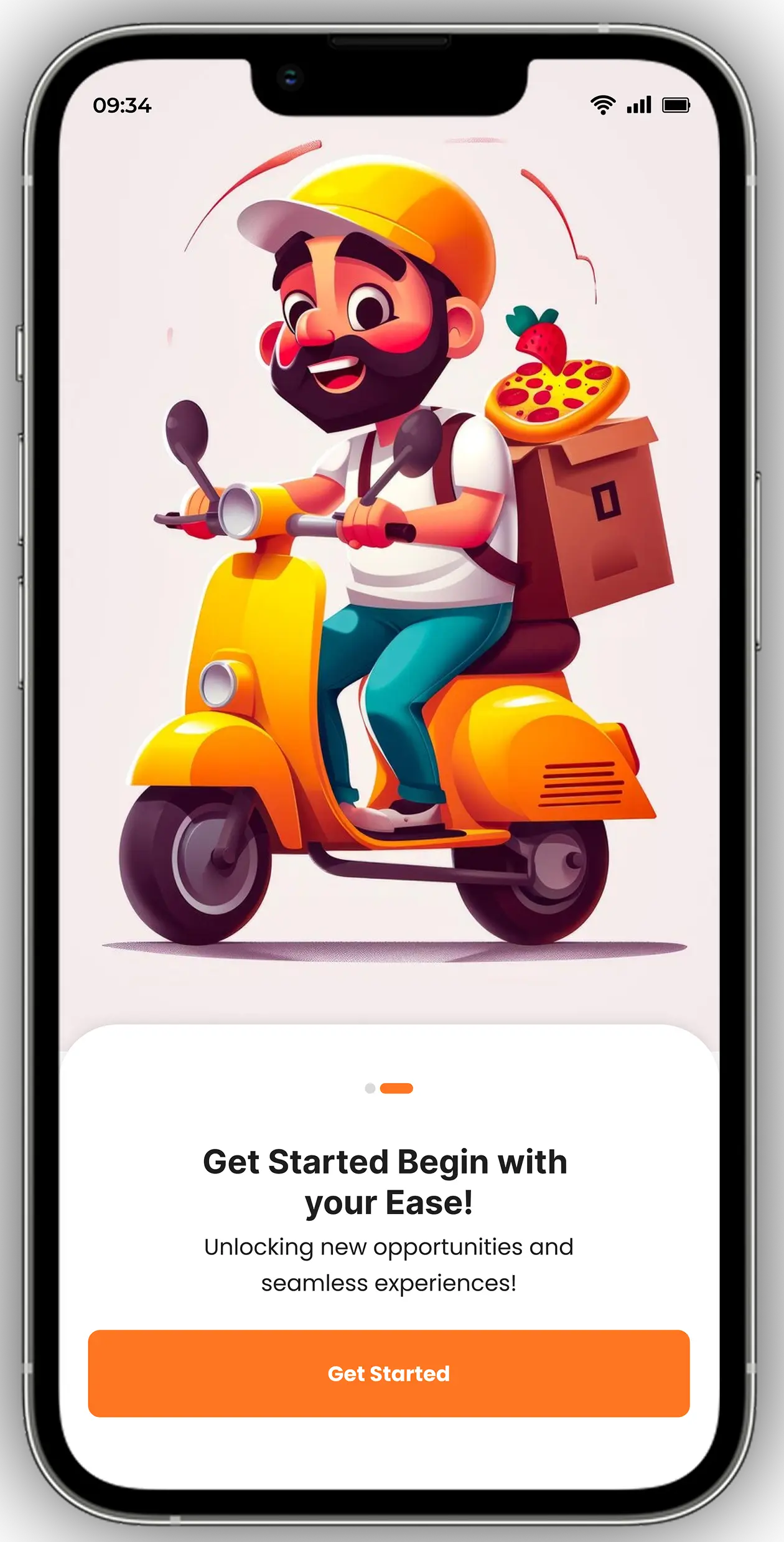 Mobile app screen