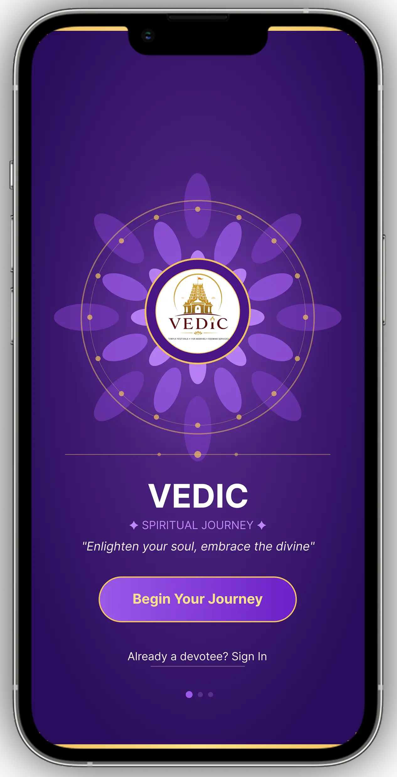 Mobile app screen